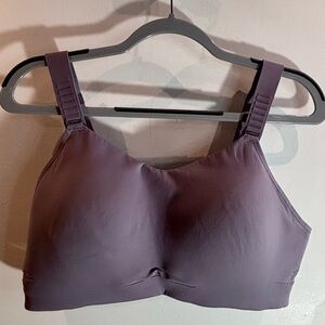 LULULEMON Sz 38DD Bra Swift Speed Padded Adjustable Straps Lavender Grey